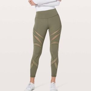 Olive cut out Lululemon leggings